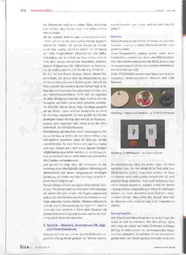 Vorschauseite 2: BibTip-Beacon - ein neuer ortsbezogener Informationskanal an der KIT-Bibliothek