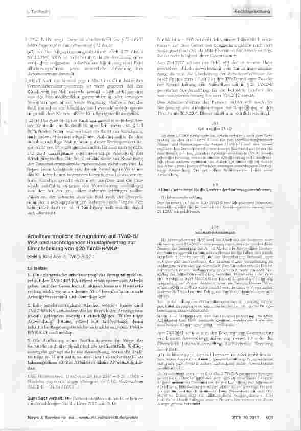 Vorschauseite 5: (Teil-)Kündigung einer Pauschalierungsabrede
