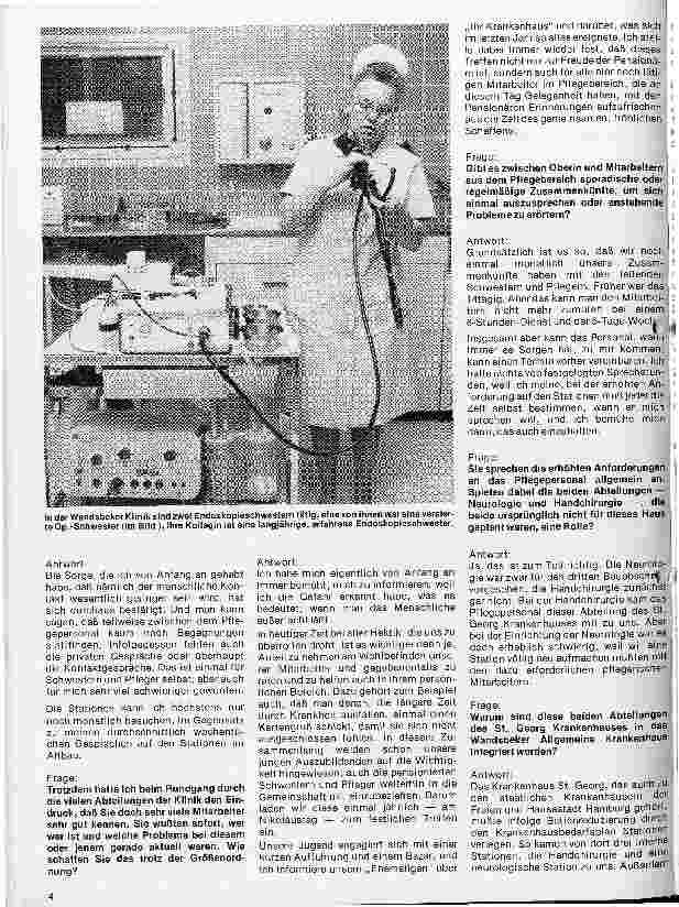 Vorschauseite 2: Das Allgemeine Krankenhaus Wansbek Interview mit Oberin Ingeborg Jürß