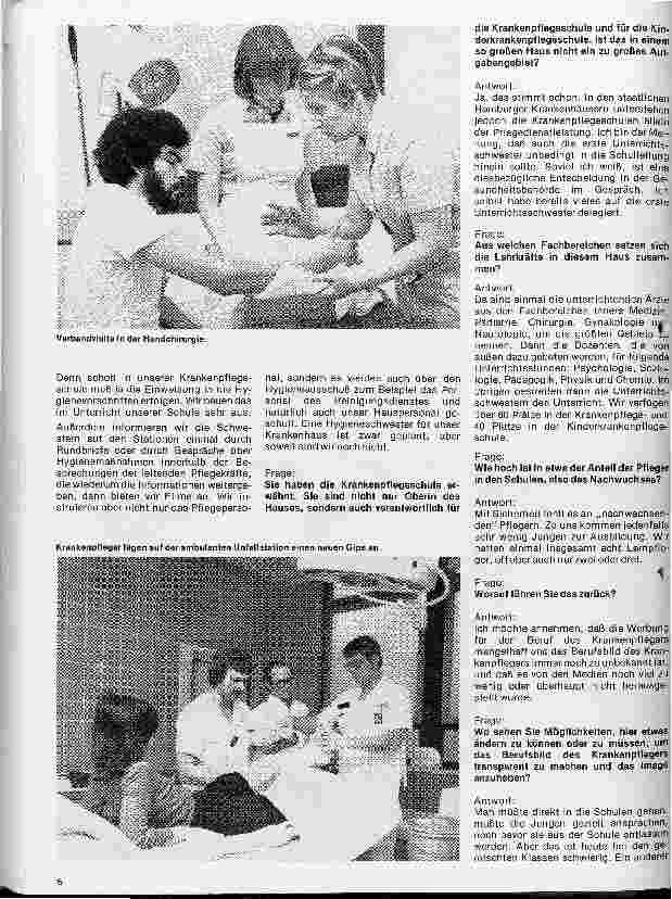 Vorschauseite 4: Das Allgemeine Krankenhaus Wansbek Interview mit Oberin Ingeborg Jürß