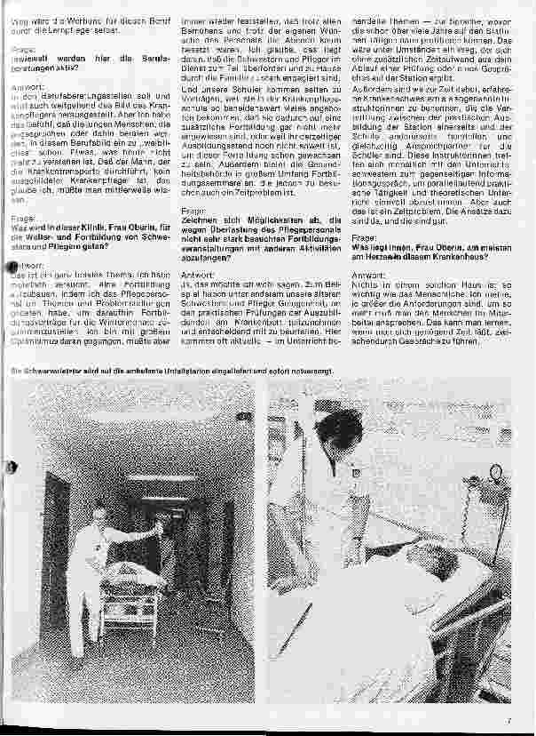 Vorschauseite 5: Das Allgemeine Krankenhaus Wansbek Interview mit Oberin Ingeborg Jürß