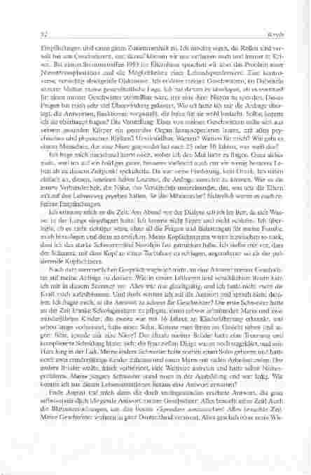 Vorschauseite 4: Lebendorganspende Ein persönlicher Erfahrungsbericht