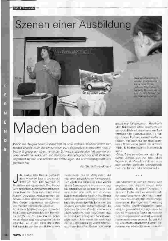 Vorschauseite 1: Szenen einer AusbildungMaden baden
