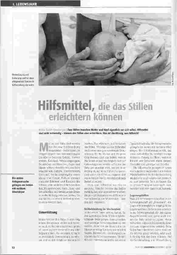 Vorschauseite 1: Hilfsmittel, die das Stillen erleichtern können