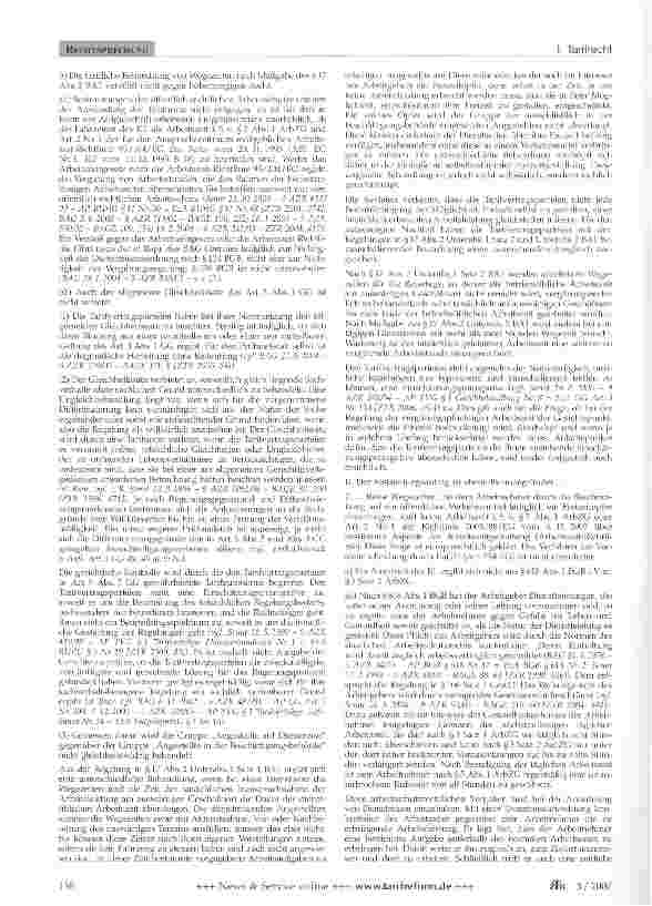 Vorschauseite 2: Tarifrecht - Dienstreise - Arbeitszeit