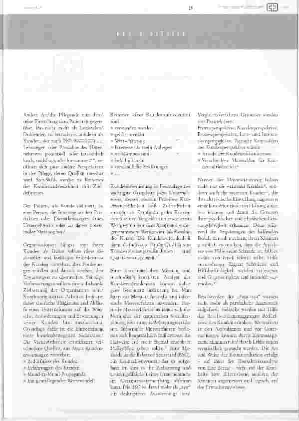 Vorschauseite 2: Die Neuorientierung des Berufsbildes Pflege im Dienstleistungssektor