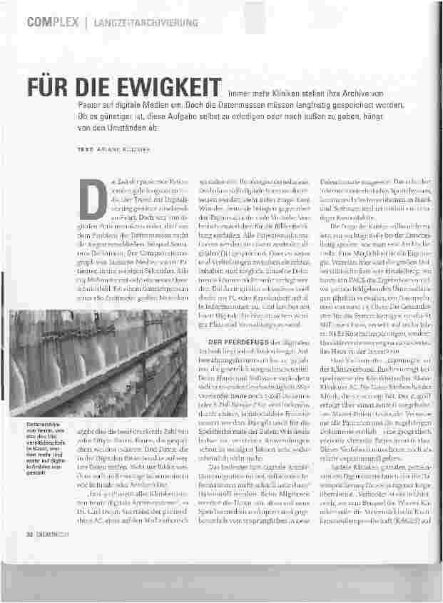 Vorschauseite 1: FÜR DIE EWIGKEIT