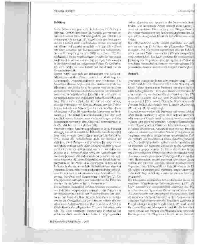 Vorschauseite 2: Der Pflegeaufwand in der Neurorehabilitation von Schlaganfallpatienten