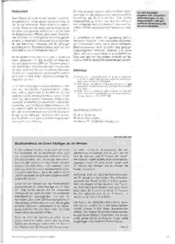 Vorschauseite 4: Das komplexe regionale Schmerz-syndrom (CRPS) in Abgrenzung psychogener Störungen