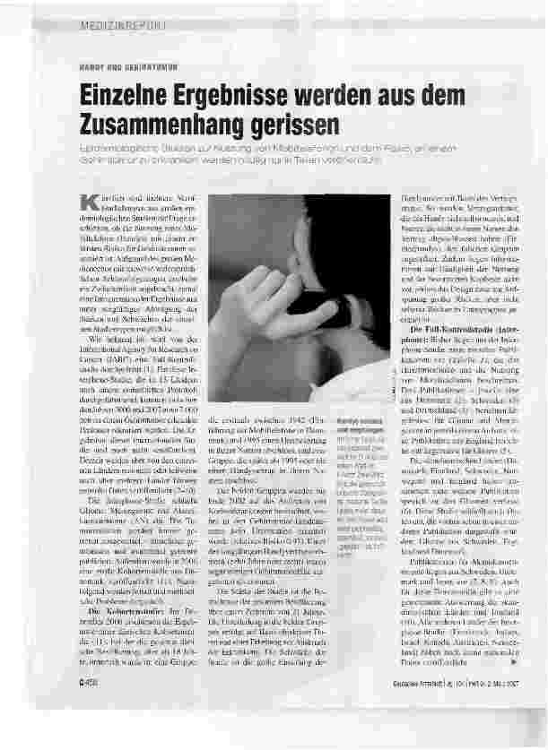 Vorschauseite 1: Einzelne Ergebnisse werden aus dem Zusammenhang gerissen