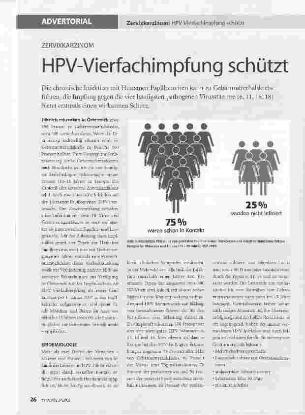 Vorschauseite 1: HPV-Vierfachimpfung schützt