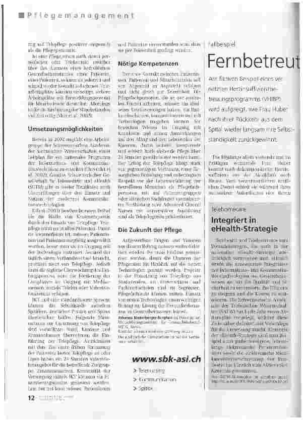 Vorschauseite 1: Fernbetreut zurück zur Selbstständigkeit