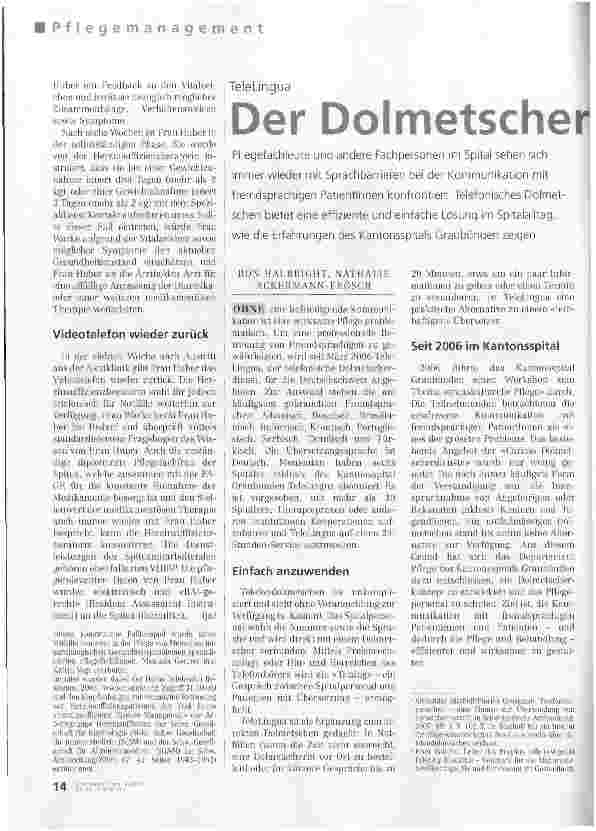 Vorschauseite 3: Fernbetreut zurück zur Selbstständigkeit