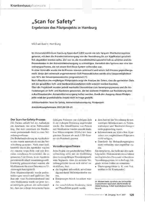Vorschauseite 1: Scan for Safety
