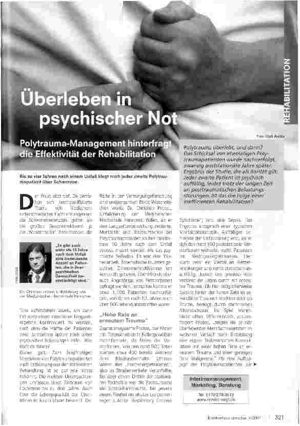 Vorschauseite 1: Überleben in psychischer Not