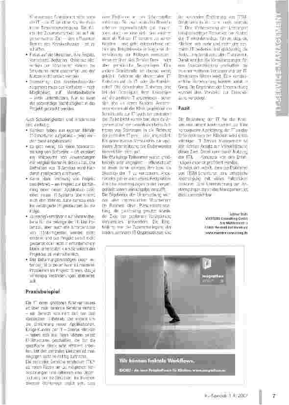 Vorschauseite 2: IT Service Management im Gesundheitswesen