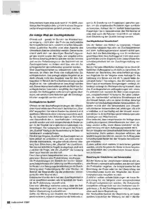 Vorschauseite 3: Beschaffungen im Krankenhaus