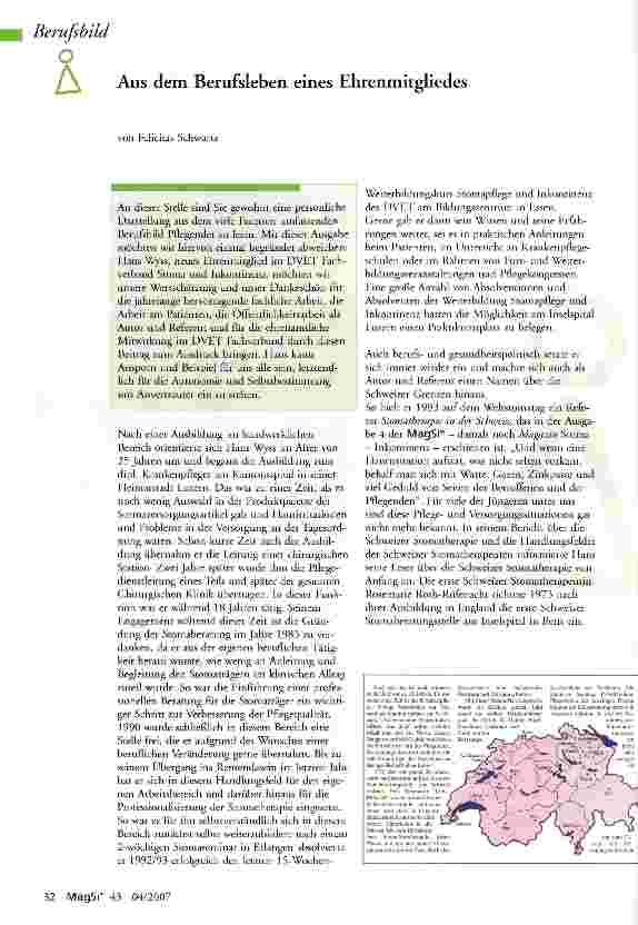 Vorschauseite 1: Aus dem Berufsleben eines Ehrenmitgliedes
