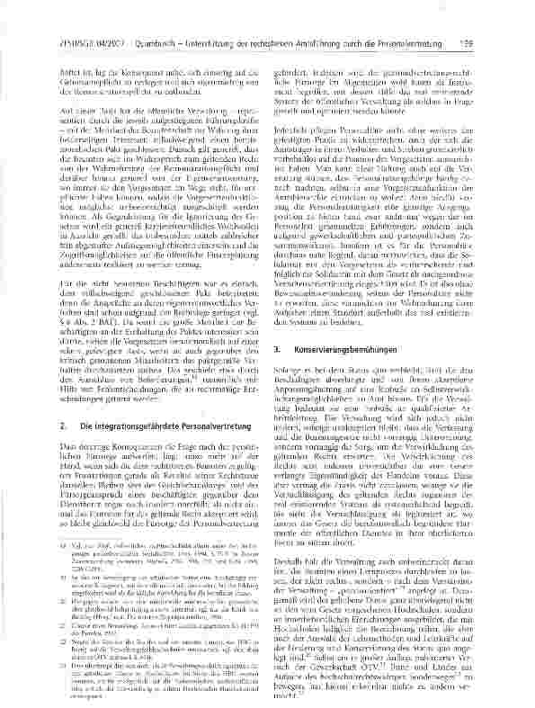 Vorschauseite 5: Unterstützung der rechtstreuen Amtsführung durch die Personalvertretung - Ein Nebenweg zur Verwaltungsmodernisierung
