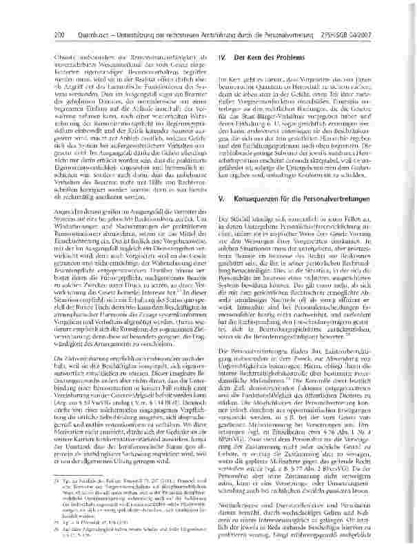 Vorschauseite 6: Unterstützung der rechtstreuen Amtsführung durch die Personalvertretung - Ein Nebenweg zur Verwaltungsmodernisierung