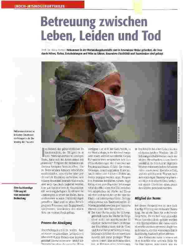 Vorschauseite 1: Betreuung zwischen Leben, Leiden und Tod