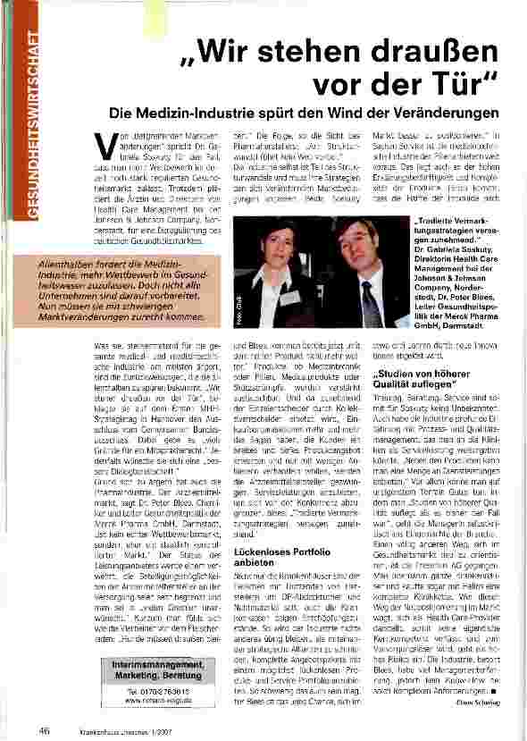 Vorschauseite 1: Wir stehen draußen vor der Tür