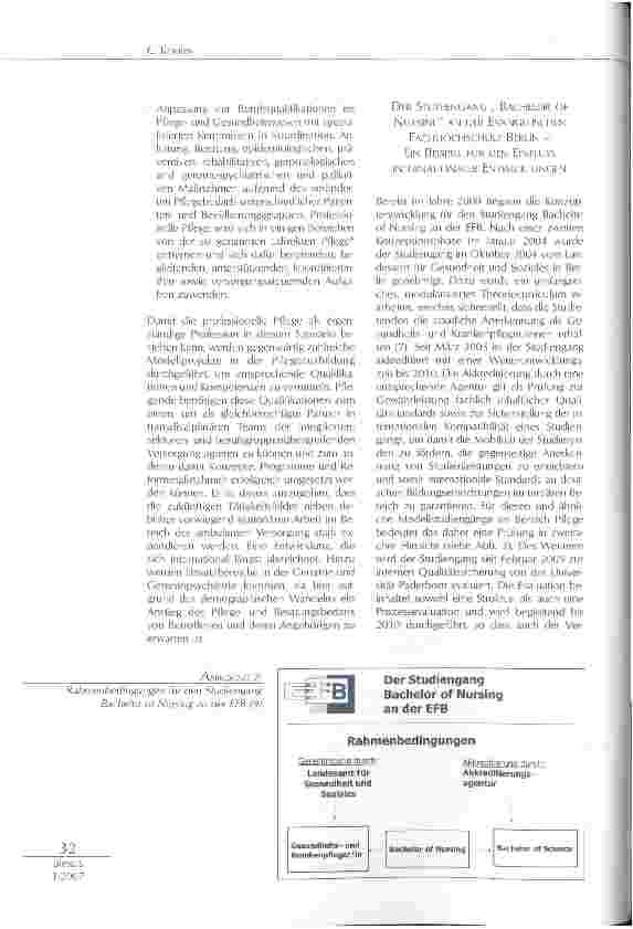 Vorschauseite 3: DIE BEDEUTUNG DES BOLOGNA-PROZESSES FÜR DIE DEUTSCHE PFLEGEAUSBILDUNG - WAS WIRD SICH PROSPEKTIV UNTER DEMFOKUS INTERNATIONALITÄT VERÄNDERN?