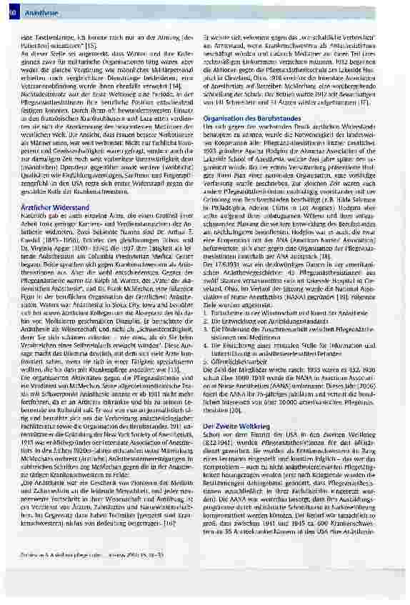 Vorschauseite 3: Anästhesiepflege in den USA1