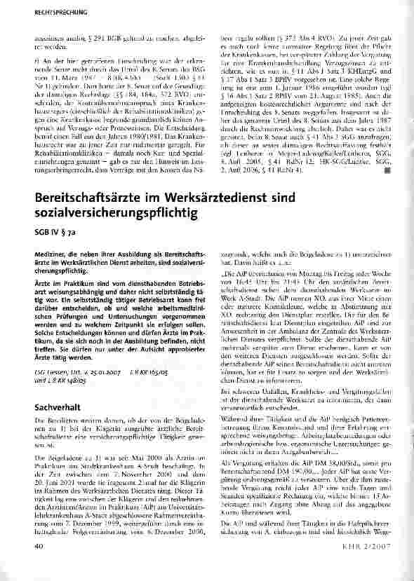 Vorschauseite 5: Krankenkasse muss auf den Vergütungsanspruch des Trägers einer Rehabilitationsklinik Prozesszinsen zahlen