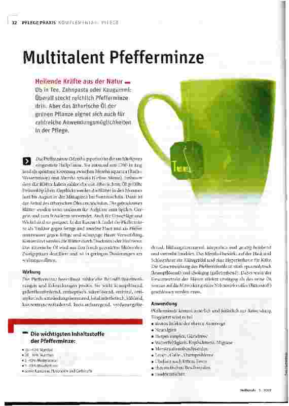 Vorschauseite 1: Multitalent Pfefferminze