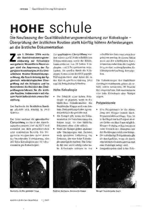 Vorschauseite 1: HOHE schule