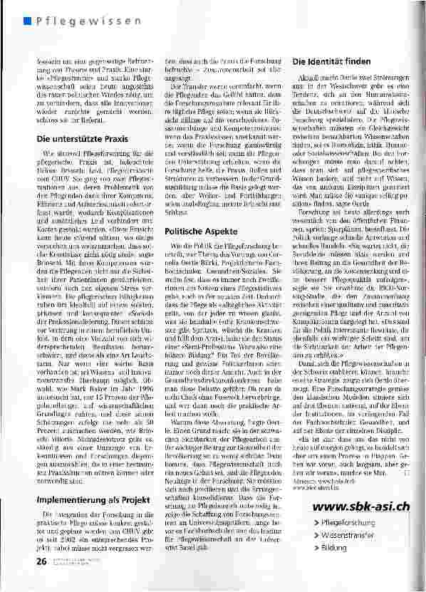 Vorschauseite 3: Der Wissenstransfer: eine Herausforderung besonderer Art