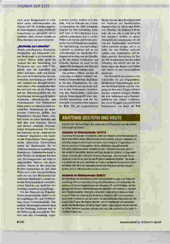 Vorschauseite 2: Anatomie als Wissensbasis
