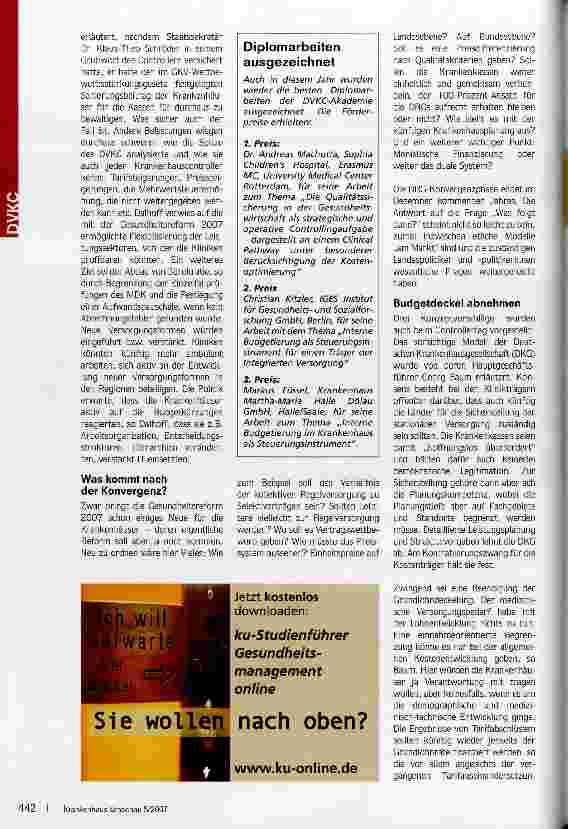 Vorschauseite 2: Systemwechsel oder vorsichtiger Wandel?
