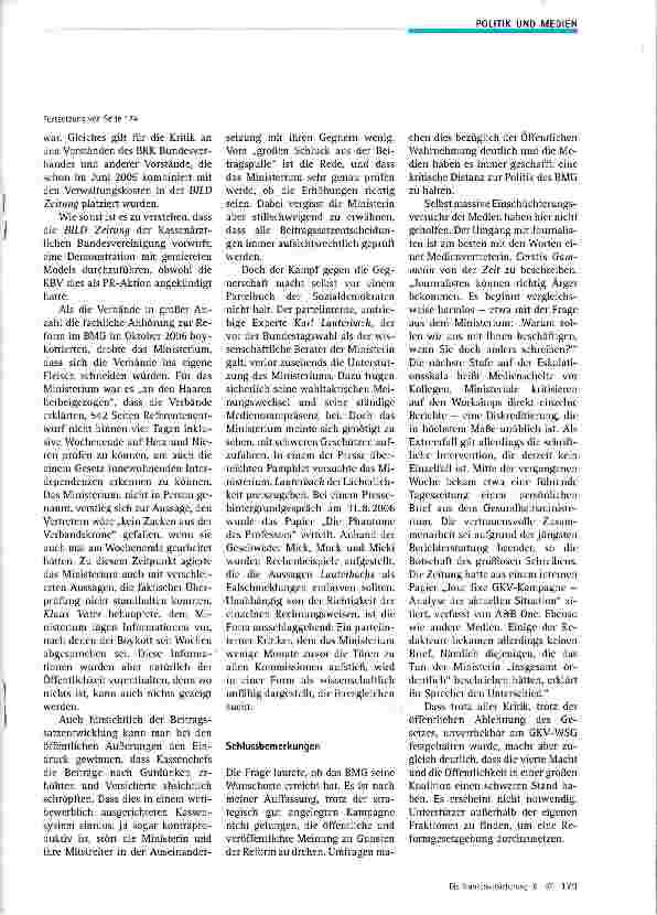 Vorschauseite 4: Verpackung ist alles - Die Vermarktung einer misslungenen Reform