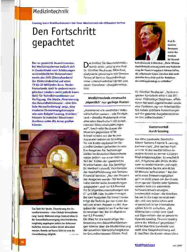 Vorschauseite 1: Den Fortschritt gepachtet