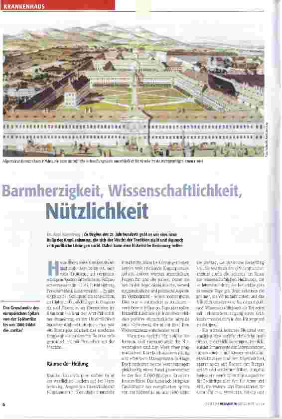 Vorschauseite 1: Barmherzigkeit, Wissenschaftlichkeit, Nützlichkeit