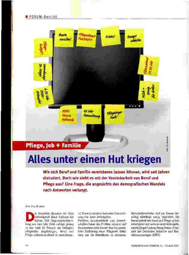 Vorschauseite 1: Alles unter einen Hut kriegen
