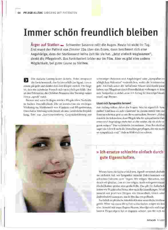 Vorschauseite 1: Immer schön freundlich bleiben