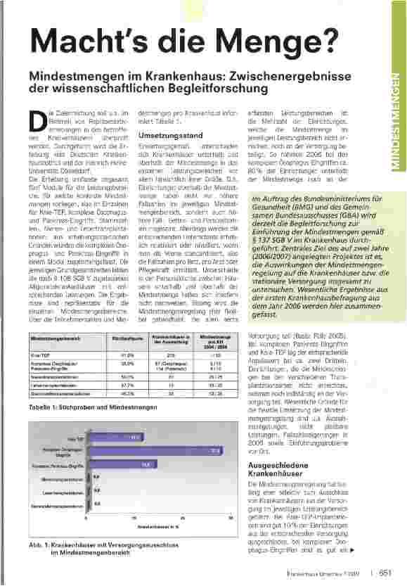 Vorschauseite 1: Machts die Menge?