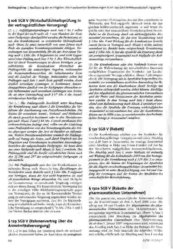 Vorschauseite 5: Neufassung der wichtigsten pharmarelevanten Bestimmungen durch das GKV-Wettbewerbsstärkungsgesetz