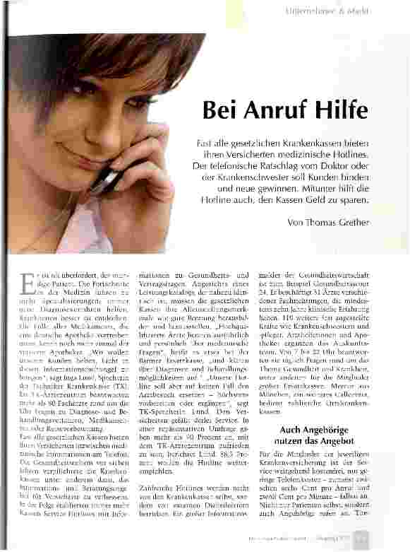 Vorschauseite 1: Bei Anruf Hilfe