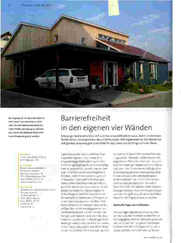 Vorschauseite 1: Barrierefreiheit in den eigenen vier Wänden