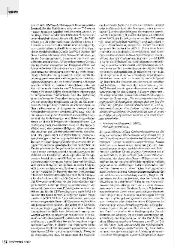 Vorschauseite 6: Das Medizinprodukterecht bei der Etablierung moderner IT-Technologien