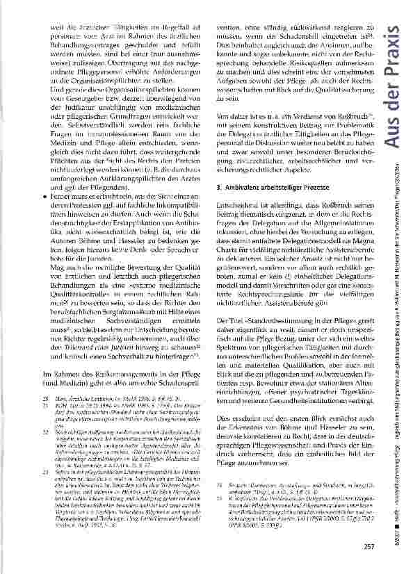 Vorschauseite 5: Standortbestimmung Pflege -zugleich eine Stellungnahme zum gleichnamigen Beitrag von H. Böhme und M. Hasseler in Die Schwester/ Der Pfleger 08/2006 (1. Teil)