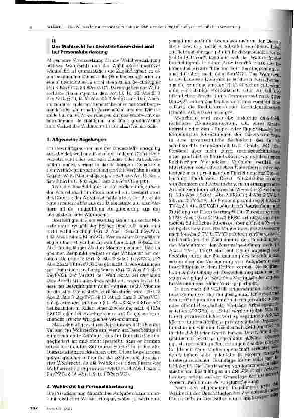 Vorschauseite 2: Das Wahlrecht zur Personalvertretung im Rahmen der Umgestaltung der öffentlichen Verwaltung