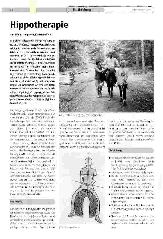 Vorschauseite 1: Hippotherapie