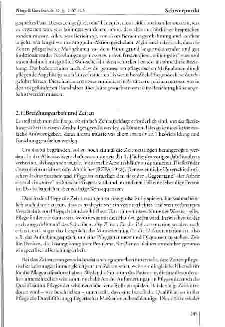 Vorschauseite 6: Pflegezeitbemessung unter Berücksichtigung der Beziehungsarbeit