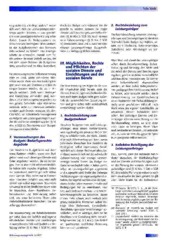 Vorschauseite 5: Das Persönliche Budget - Herausforderung an soziale Dienste, Einrichtungen und Berufe