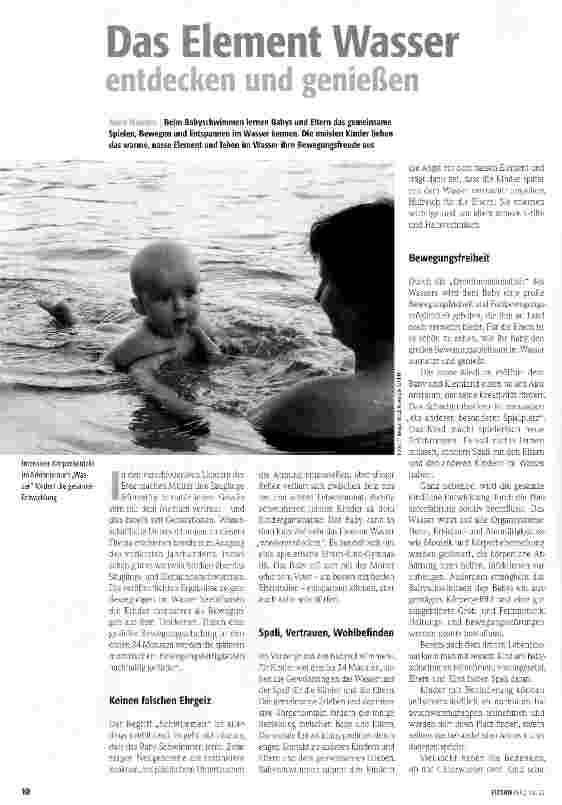 Vorschauseite 1: Das Element Wasser entdecken und genießen